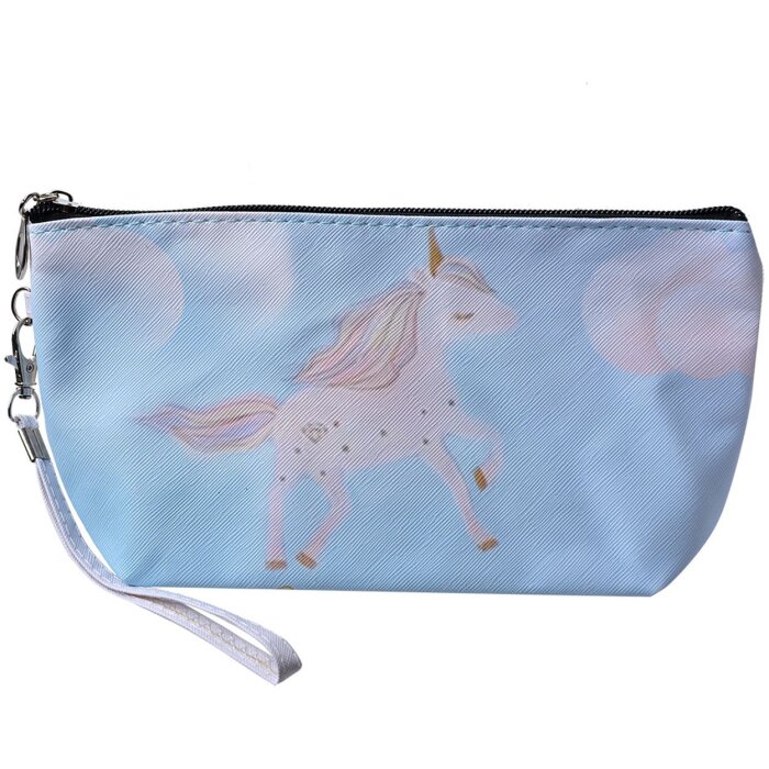 Tasă cosmetică Juleeze JZTB0021 albastră 23x13 cm cu motiv unicorn