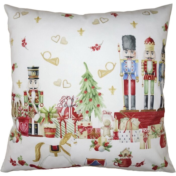 Clayre & Eef KT021.327 Kissenhülle Rot Weiß 45x45 cm