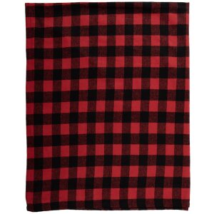 Clayre & Eef KT060.145 Plaid Rot Schwarz 130x170 cm