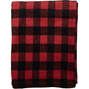 Clayre & Eef KT060.145 Plaid Rot Schwarz 130x170 cm