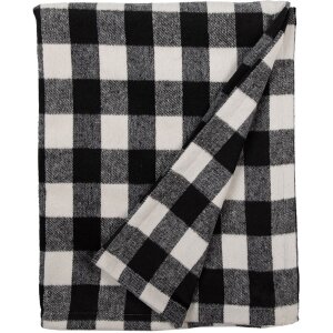 Clayre & Eef KT060.146 Plaid Schwarz Weiß 130x170 Zentimeter