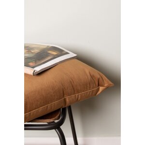Capac de pernă Clayre & Eef maro 45x45 cm, stil landhaus