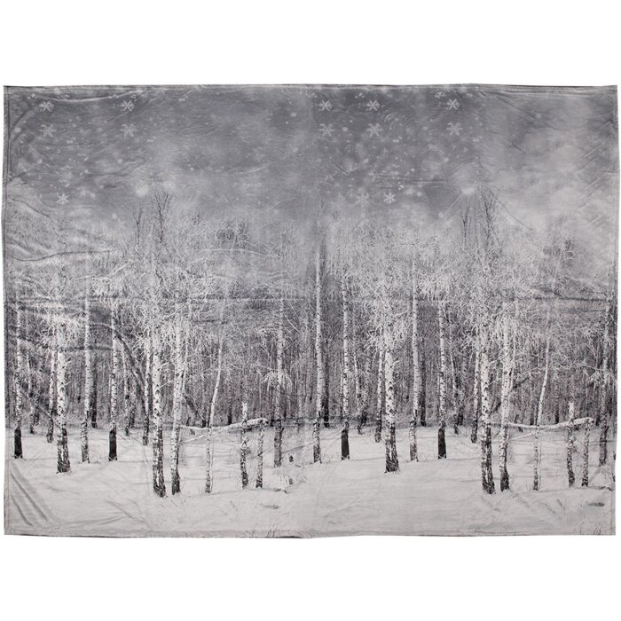 Plaid Clayre & Eef TIS60 gri 130x170 cm, din poliester, decorativ și confortabil