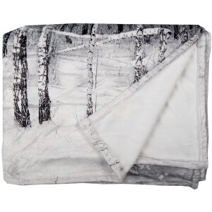 Plaid Clayre & Eef TIS60 gri 130x170 cm, din poliester, decorativ și confortabil