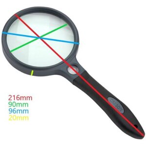 Handlupe Carson SG-10 cu maner din cauciuc, 2x...