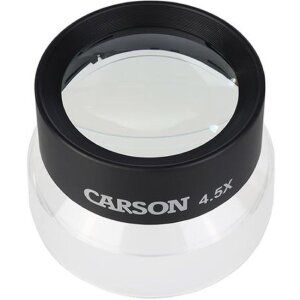 Lupa de birou Carson LL-55, mărimire 4,5x, lentilă 75 mm