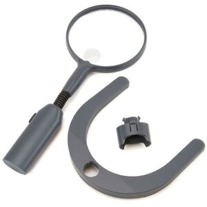 Lupa de masă Carson GN-55 flexibilă cu LED, 2x/3.5x, 110mm