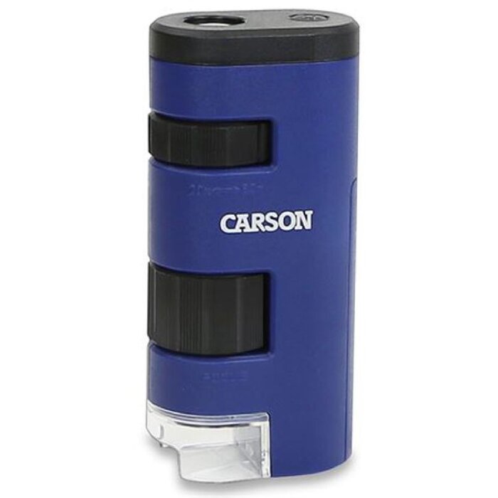 Microscop de mână Carson MM-450 LED 20-60x, albastru