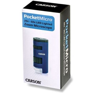 Microscop de mână Carson MM-450 LED 20-60x, albastru