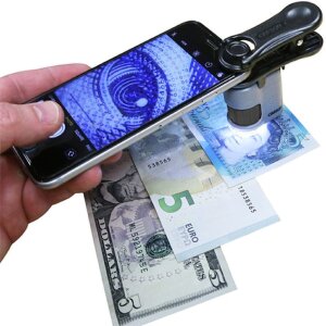 Microscop de buzunar Carson MM-380 20x cu adapter pentru telefon mobil