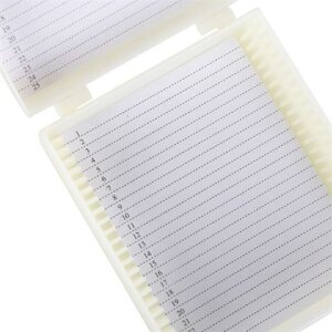 Byomic Präparatebox für 25 Mikroskop-Objektträger