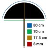 Falcon Eyes umbrelă reflex UR-32SL Sunlight-Black 80 cm