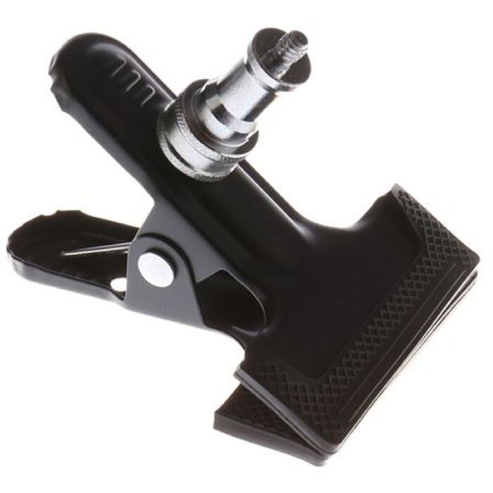 Falcon Eyes Klemme CL-CLIP mit Spigot Adapter 76 mm Breite bis zu 40 mm Dicke