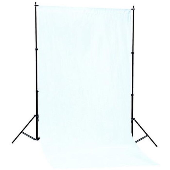 Linkstar Hintergrundsystem BSK-2016W + Weißer Stoff