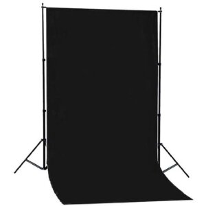 Linkstar Hintergrundsystem BSK-2016B + Schwarzer Stoff