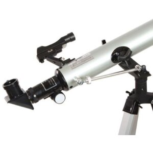 Telescop refractor Byomic 60-700 pentru începători, inclusiv cutie de transport