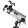 Telescop reflector Byomic 76-700, argintiu, cu valiză
