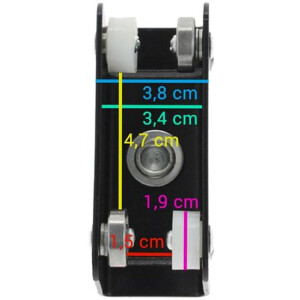 Falcon Eyes Schienenwagen 3314C Spigotanschluss für...