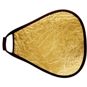 Reflector StudioKing CRGGS60 Gold Silver cu mâner 60 cm