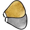 Reflector StudioKing CRGGS60 Gold Silver cu mâner 60 cm