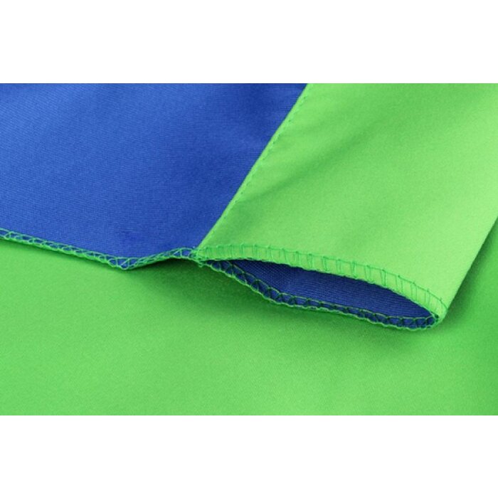 Fond textil StudioKing 2.7x5m albastru-verde
