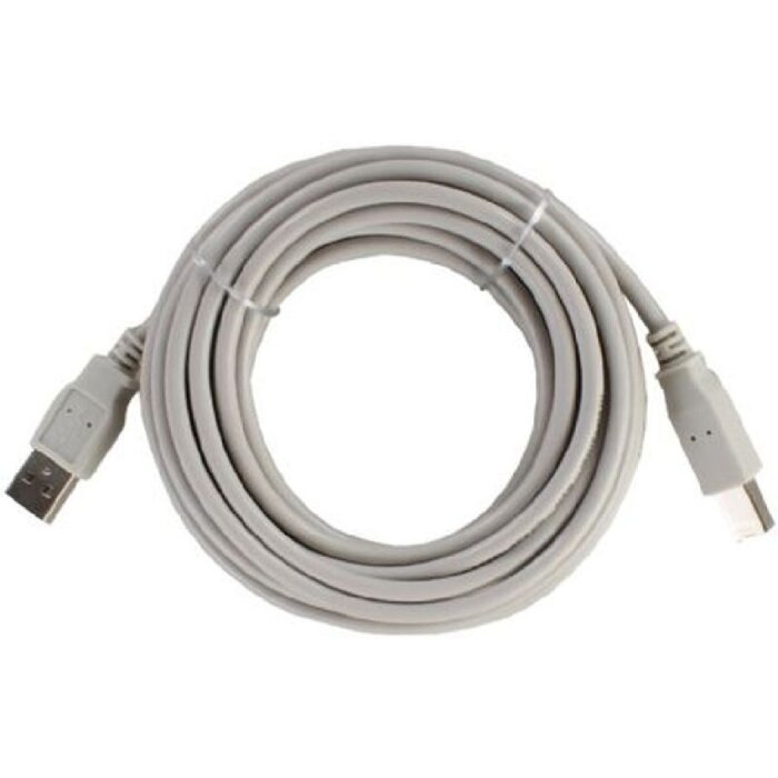Standard USB 2.0 Kabel 5m A-male auf B-male grau
