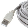 Standard USB 2.0 Kabel 5m A-male auf B-male grau