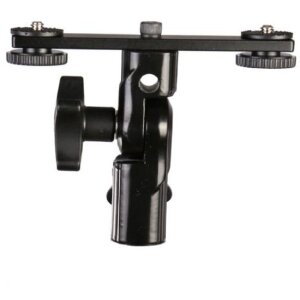 Falcon Eyes CLD-14A Suport înclinabil Twin Mount cu 2 adaptoare pentru pantof fierbinte HS-20M