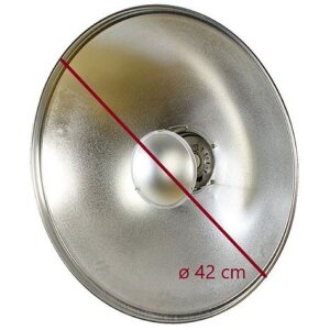 StudioKing SK-BD420 Beauty Dish Silber 42 cm mit Waben
