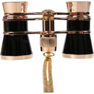 Byomic Theater-Fernglas 3x25 Gold-Schwarz Kompakt &...