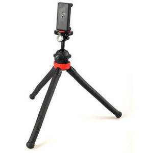 StudioKing Flexibles Tischstativ FTR-18 mit Smartphone...