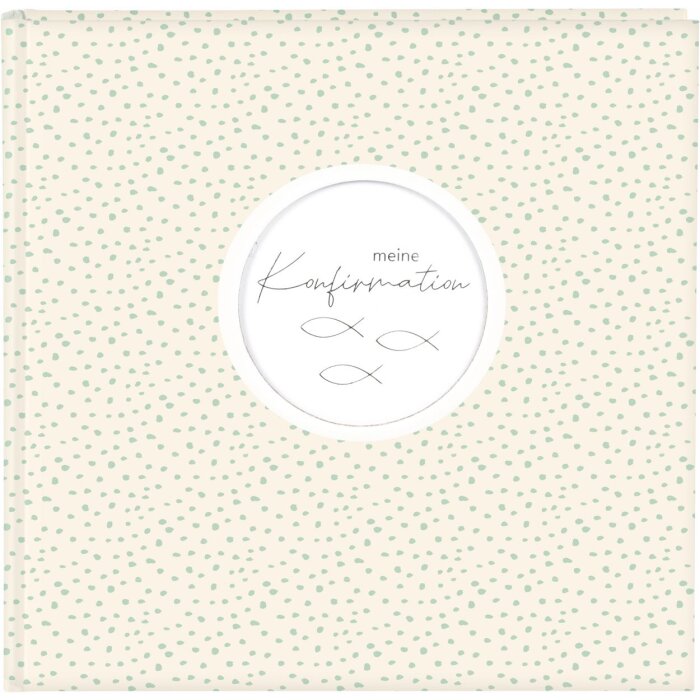 Goldbuch Fotoalbum Konfirmation Circulus creme 25x25 cm 58 weiße Seiten