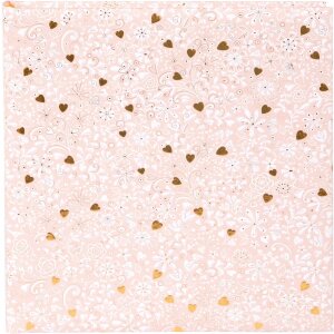 Goldbuch Fotoalbum Finamente rosé 30x31 cm 60 Seiten Pergamin Hochzeitsalbum