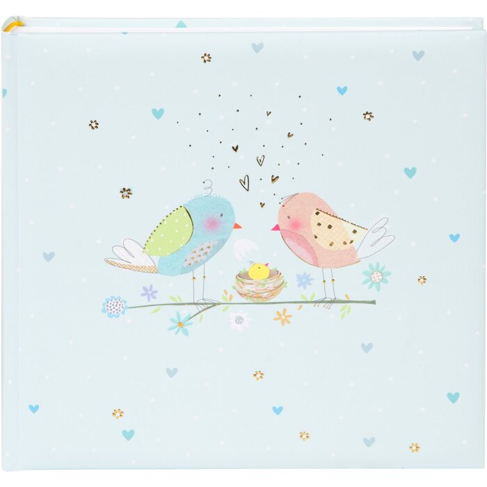 Goldbuch Fotoalbum Loving Birds Boy 25x25 cm 60 weiße Seiten