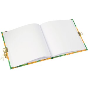 Carnet Goldbuch Sunflower Green cu fereastră de siguranță, 96 pagini alb, 16,5x16,5 cm