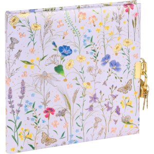 Jurnal Goldbuch cu lacăt Summer Meadow liliac 16,5x16,5 cm