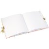 Goldbuch Tagebuch mit Schloss Pianta rossa 16,5x16,5 cm 96 weiße Seiten