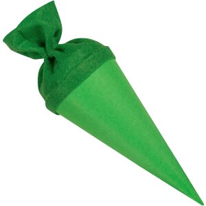 Goldbuch Bastelschultüte mit Filzverschluss 15 cm grün