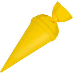 Geantă de școală Goldbuch craft cu închidere din pâslă 15 cm galben