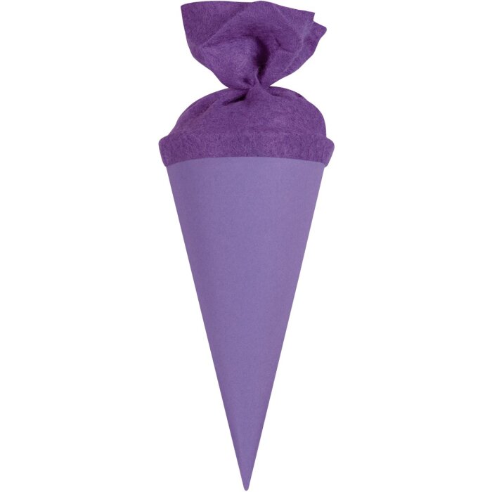 Geantă școlară Goldbuch craft 15 cm carton de culoare liliac cu închidere din pâslă 7 cm Ø