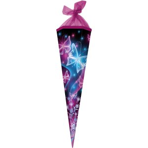 Con școlar Goldbuch 85cm hexagonal fluture roz