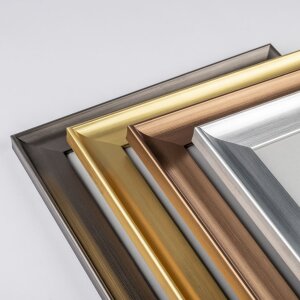 Walther Designrahmen Venice 20x30 cm Bronze glänzend Holzoptik MDF-Rückwand