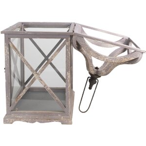 Set de 2 lanterne rustic Clayre & Eef, gri, 33x33x73...