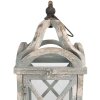 Set de 2 lanterne rustic Clayre & Eef, gri, 33x33x73 cm / 25x25x56 cm