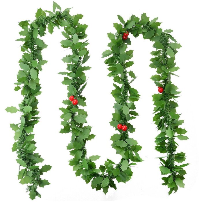 Clayre & Eef 65521 Weihnachtsgirlande Dekoration 200 cm Grün