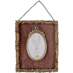 Clayre & Eef 2F1052 Rama foto 23x3x28 cm / 10x15 cm Culoare aurie