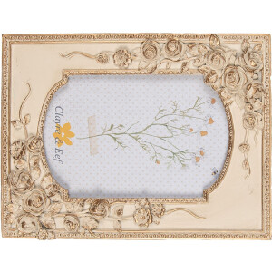 Clayre & Eef 2F1057 Rama foto 16x3x21 cm / 10x15 cm Bej Culoare aurie