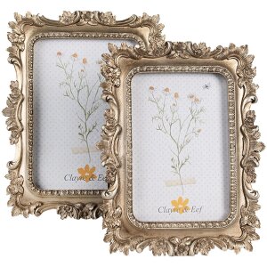 Clayre & Eef 2F1071 Rama foto 17x2x22 cm / 10x15 cm Culoare aurie