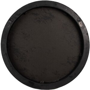 Spiegel rotund de perete Clayre & Eef, brun-verde, Ø 60x6 cm