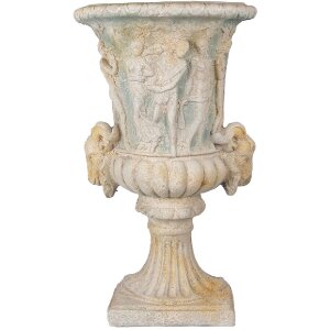 Clayre & Eef 5MG0033 Wand-Blumentopf Beige 47x23x77...